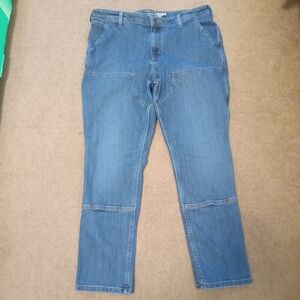Carhartt  Jeans Womens SZ 16 Rugged Flex Relaxed Fit Double Knee Carpenter